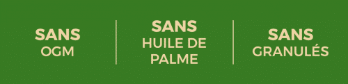 sans ogm sans huile de palme sans granules La Grange de Beauregard